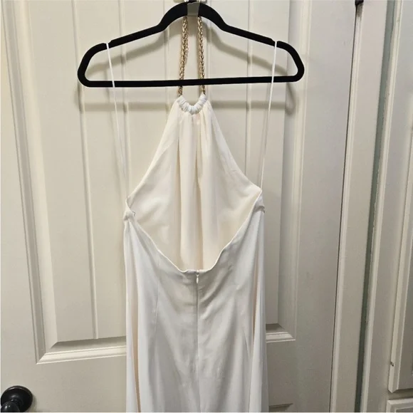 Banana Republic Halter Dress Cream Maxi Size 10 EUC - Picture 9 of 13